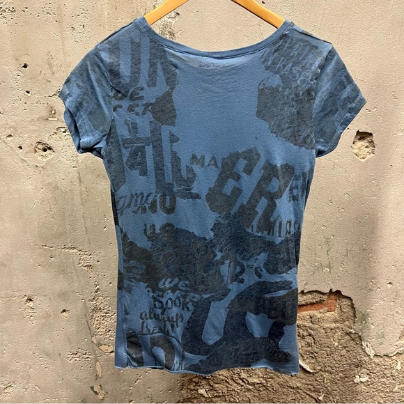 Vintage Ecko Red Women’s Slim Fit Metallic Logo Grunge Print Deadstock Tee Med M - Picture 2 of 4